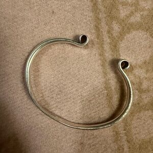 Vintage Mexico sterling silver 925 open cuff solid bangle bracelet heavy 14g++